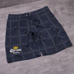 Y2K 00's Corona Plaid Check Cord Stripped Baggy Relax Fit Wide Board Short's
